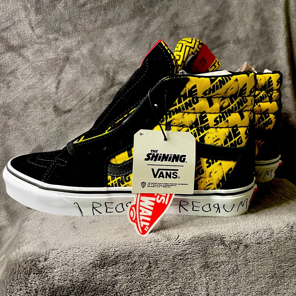 Unisex Vans Hi-Top Redrum The Shining Size 7.5 M